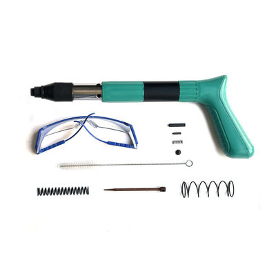 Arma de clavos de acero verde mini 4 marchas de potencia ajustable para el techo para la longitud máxima de las uñas 2in
