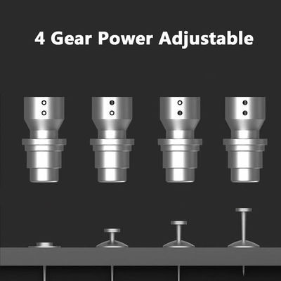 Arma de clavos de acero verde mini 4 marchas de potencia ajustable para el techo para la longitud máxima de las uñas 2in
