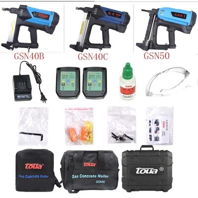 Potente Toua GSN50 Pistola de clavos de gas Pneumático de clavos herramientas eléctricas ajustables