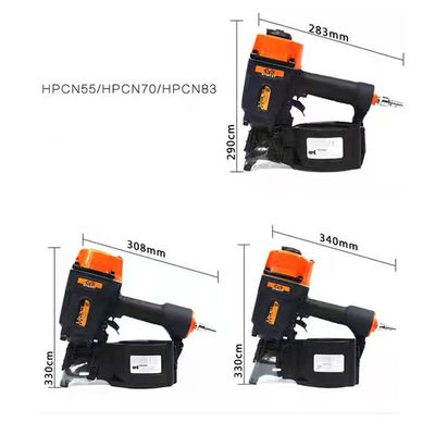 75-110 PSI Pneumático CN70 pistola de clavos para paletas de madera Max Air Coil Nailer y fuente de energía