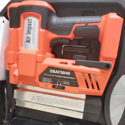 Grado industrial 18V Batería de iones de litio Sin cable Nailer Stapler 2 en 1 Soporte personalizado