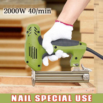 2000W herramientas eléctricas eléctricas de grapador de pistola de grapa 10-30mm 1,6kg 2 en 1 tacker de marco