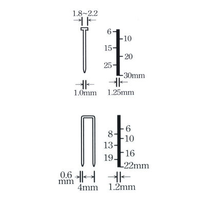 2000W herramientas eléctricas eléctricas de grapador de pistola de grapa 10-30mm 1,6kg 2 en 1 tacker de marco