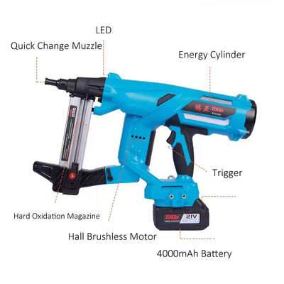 450*170*120mm Nailer de pistola de batería de litio para clavos de acero de hormigón sin pila de combustible