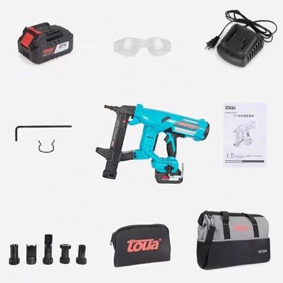DCCN40A Cuadro de pared de hormigón inalámbrico pistola de clavos de acero Ni-MH 21V batería de 4000mAh 100J