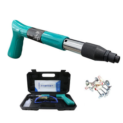 Arma de clavos de disparo manual azul para el techo para decoración e instalación de construcción