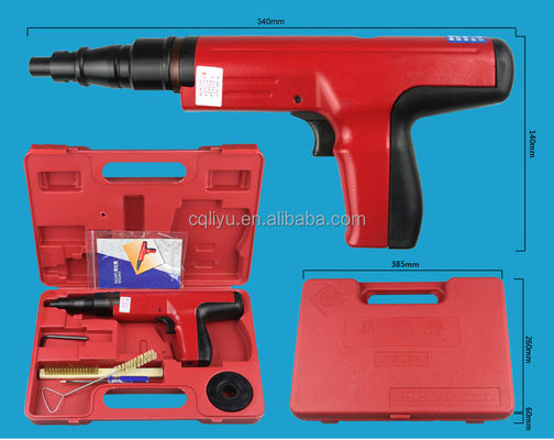 NS301 Semi-Auto Pólvora accionada pistola de clavos Kit de construcción de acero para 3 1/2 pulgadas de clavos