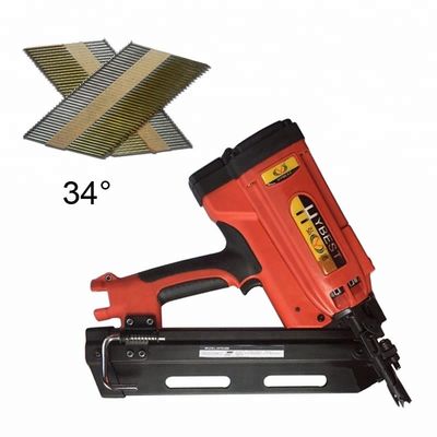 3.6kg Pneumático sin cuerdas Gas Nail Gun Enmarque Nailer Vida de la batería 4000 clavos por carga