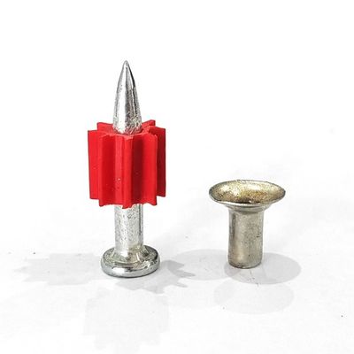 Diámetro general de la cabeza 25 mm Polvo de acero actuado clavos de tiro de hormigón con 4 mm de base