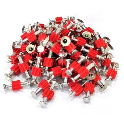 Diámetro general de la cabeza 25 mm Polvo de acero actuado clavos de tiro de hormigón con 4 mm de base