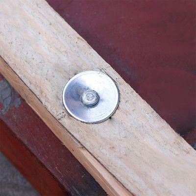 Galvanizado 1-1 / 2 pulgadas. / 38mm Pin de accionamiento con lavadora 100-Pack punto de corte punto de punta afilada