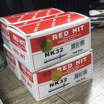 Concreto Nail RED HIT 6.8*11 Cargas de potencia y pines de accionamiento NK32 con estilo de cabeza plana