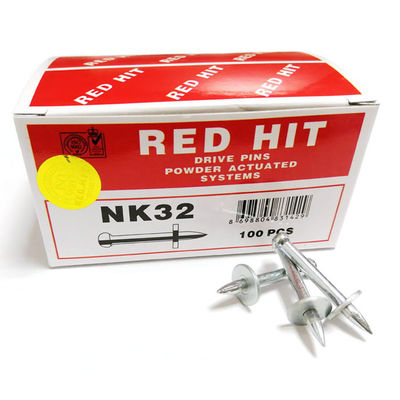 Accesorios Flauta RED HIT Fijaciones de acero galvanizado Pinos de accionamiento de hormigón clavos de disparo
