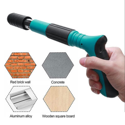 33cm Azul Mini Nail Gun Acero con bajo ruido para pared de cemento Decoración del hogar Industrial