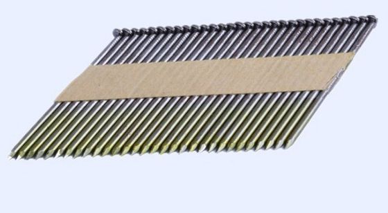 Clavos de banda de plata blancos revestidos con zinc para cables de 2,87 a 3,3 mm en bulto