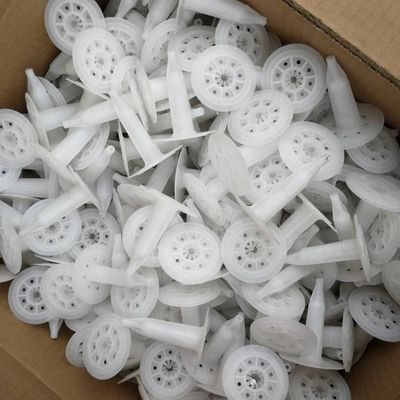 Clavos aislantes de plástico blancos de zanja lisa para paredes exteriores