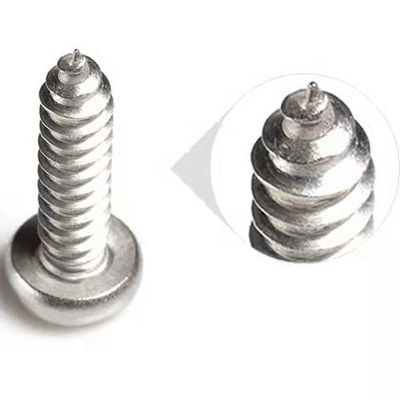 Tornos de autoperforación de cabeza de paneles estándar ISO en acero inoxidable 304 con conductor Phillips