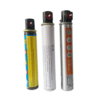 Tanque de celdas de combustible de alta capacidad para Paslod Gas Nailer Butano Propano Combustible 40g/80ml