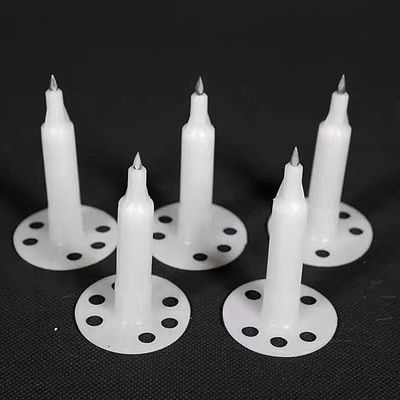 Cuadro de plástico clavos de hormigón con aislamiento y recubrimiento de zinc 7,6 mm de diámetro de la cabeza