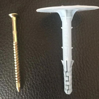 Enchufe de pared de anclaje de aislamiento de plástico de PP Enchufe de nylon con estándar ISO y base de anillo