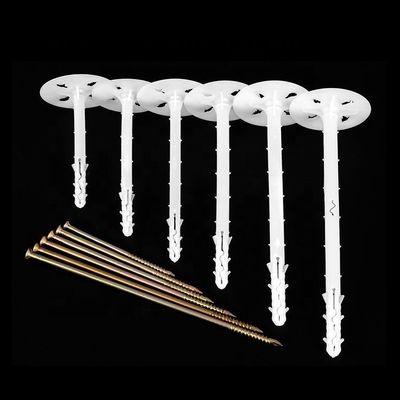 Diámetro del bastidor de 8 mm Plug de pared de nylon de plástico Anclado de pared seca