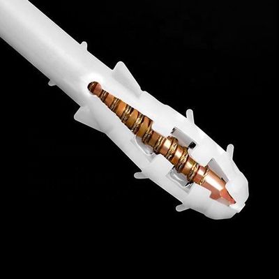 Diámetro del bastidor de 8 mm Plug de pared de nylon de plástico Anclado de pared seca