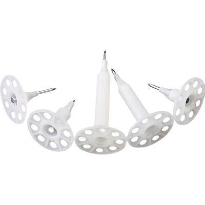 Clavos de aislamiento de acero Pinos de accionamiento para pared de aislamiento Diámetro de cabeza estándar ISO de 60 mm