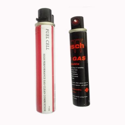 1000 disparos Qty propano Nailer Celdas de combustible de gas con capacidad de 38 g / 75 ml y diseño personalizado