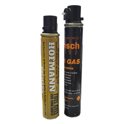 1000 disparos Qty propano Nailer Celdas de combustible de gas con capacidad de 38 g / 75 ml y diseño personalizado