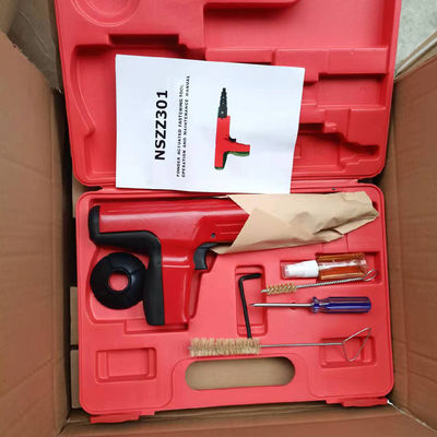 Los clavos de la placa de acero rojo para la construcción de edificios longitud máxima de 3 1/2 pulgadas fuerte pistola de clavos