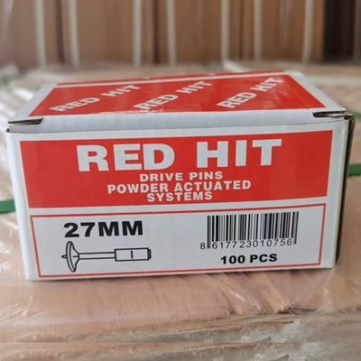 100 paquetes de clavos de fuego de 27 mm para el techo de clavos mini pistola de hormigón fijación de pared