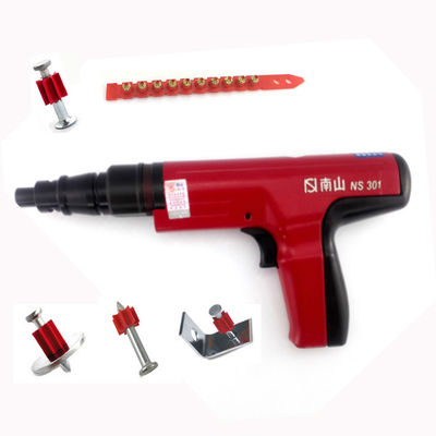 Pistola de clavos de hormigón manual roja para cargas de polvo S1.27Cal 6.8*11mm