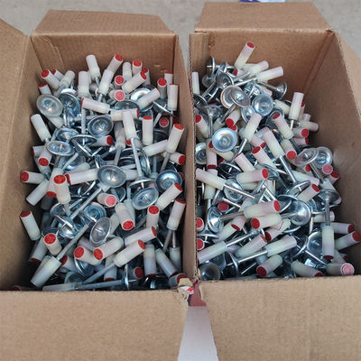 100pcs Pack clavos redondos para mini techo pistola de clavos 7.3mm Diámetro de la cabeza 27mm Fire Nail