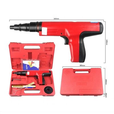 NS301 Pistola de clavos de fijación de puntas accionada con polvo con estuche para una instalación rápida y fácil