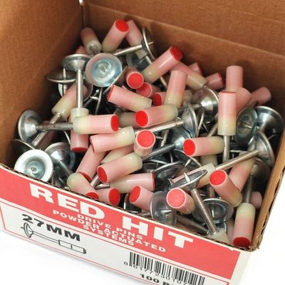 Dia de lavadora de metal. 15.6mm 27mm Mini clavos de techo para el dispositivo de fijación rápida de paredes de hormigón