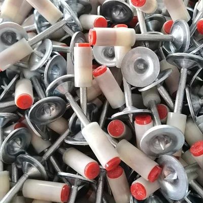 200PCS Pack 8mm cabeza de clavos redondos para la placa de acero y el hormigón de pared de techo fijaciones