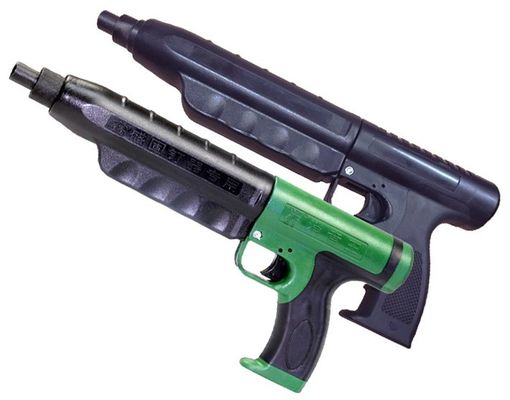 Dispositivo de reinicio automático de expulsión de metal Dispositivo de disparo Dispositivo de fijación de clavos en verde y negro