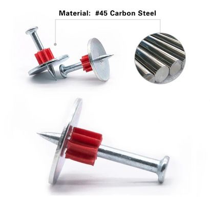 Pinos de PDW de cabeza plana para 301/301T Disparando pistolas de uñas 25mm de acero Lavadoras de uñas incluidas
