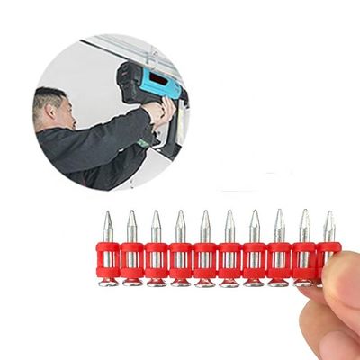 Refuerzo de la pared de hormigón con el gas estándar de la ISO Pinos de hormigón clavos en el envío rápido