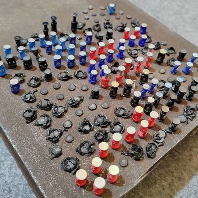 Clavos de banda colada de 16 mm de acabado negro pines de accionamiento de hormigón para una fuerte penetración