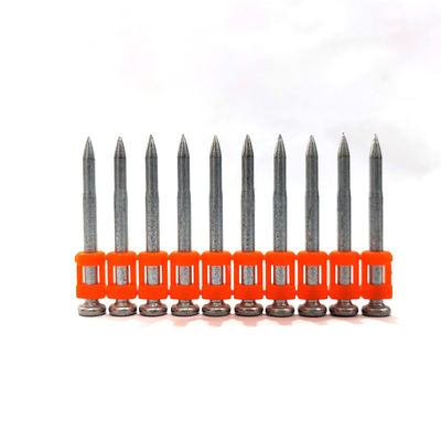HC6 3.0*22/25/27/32/38mm clavos de hormigón galvanizado con escalón de paso y punta de bala