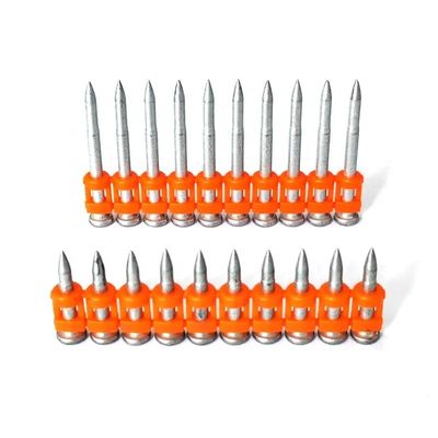 Pistola de clavos de acero galvanizado de 22 mm de Tianjin con cabeza plana y bastón flauta