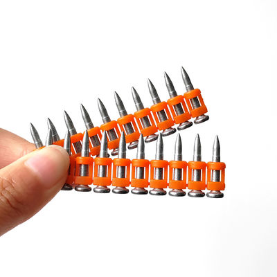 Pistola de clavos de gas Compatible con zanja de fluido Clavos de acero de hormigón con recubrimiento galvanizado