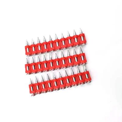 6.3 mm Diámetro de la cabeza Alta dureza Uñas de acero electro galvanizado Pinos de gas para hormigón