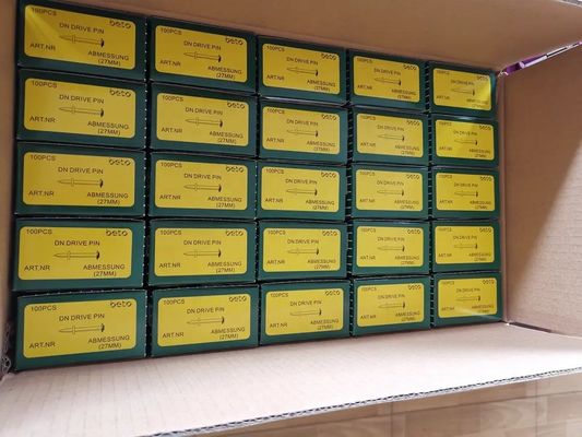 Los elementos de fijación de clavos de hormigón YD DN Pins de accionamiento con disparo de alta velocidad y estándar ISO