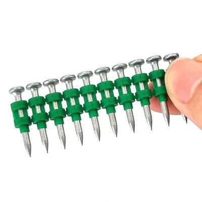 Pin de accionamiento de clavos de tiras de plástico coladas estándar ISO para clavos de hormigón de gas de base lisa