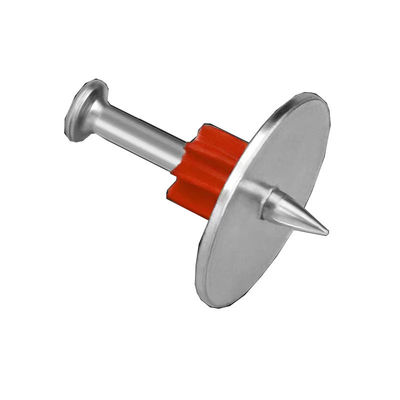 Material de construcción de la construcción Fijación de alta velocidad PDW Pins clavos de acero de hormigón con lavadora de acero de 25 mm Estándar ISO
