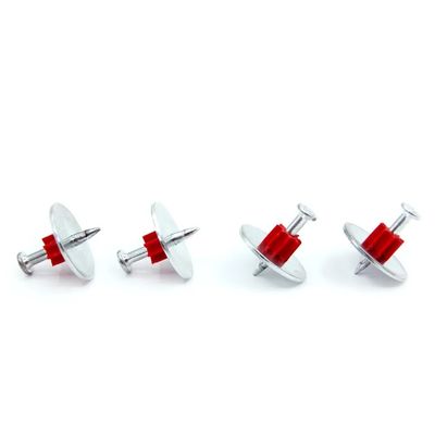 Material de construcción de la construcción Fijación de alta velocidad PDW Pins clavos de acero de hormigón con lavadora de acero de 25 mm Estándar ISO