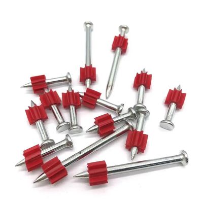 Arma de clavos de hormigón NS301T con clavos de tiro de flauta roja y diafragma de sacudida. 3.7mm
