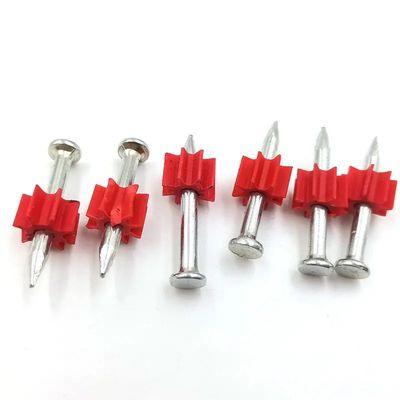 Arma de clavos de hormigón NS301T con clavos de tiro de flauta roja y diafragma de sacudida. 3.7mm